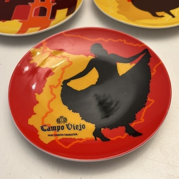 Campo Vieje Pure Spanish Character set of 3 hors d’oeuvre plates in box - Picture 2 of 6